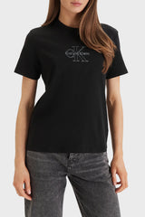Calvin Klein Kadın SS CLASIC MONOLOGO TEE LV047F831G - Siyah
