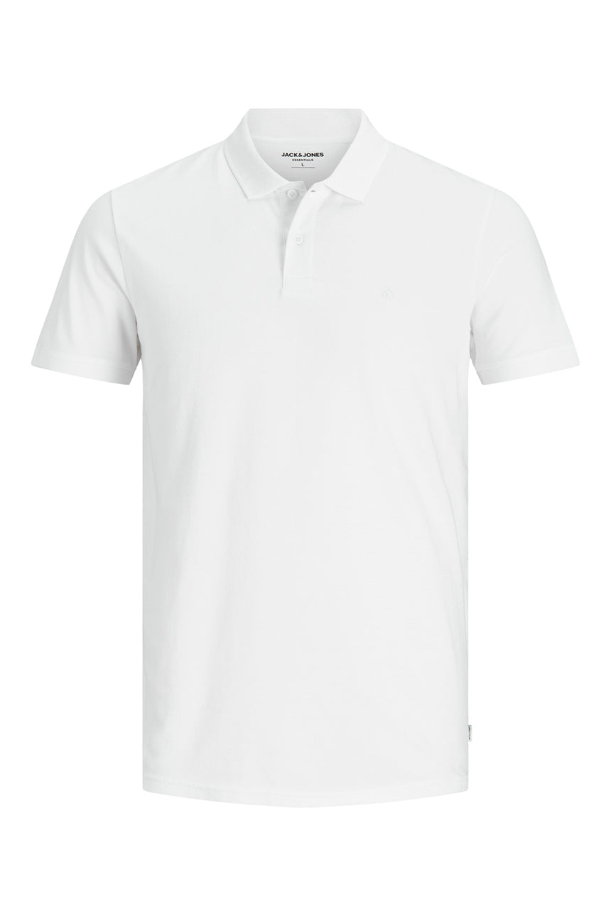 JACK&JONES 12136516 JJEBASIC POLO SS NOOS TSHIRT - Beyaz