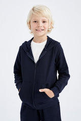 Defacto Çocuk Cardigan X5844A6 - Siyah