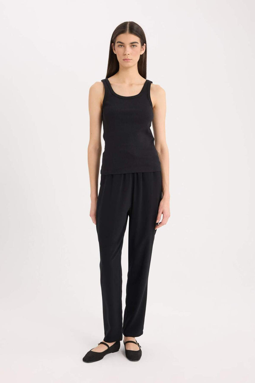 Defacto Kadın Trousers L3164Az - Siyah