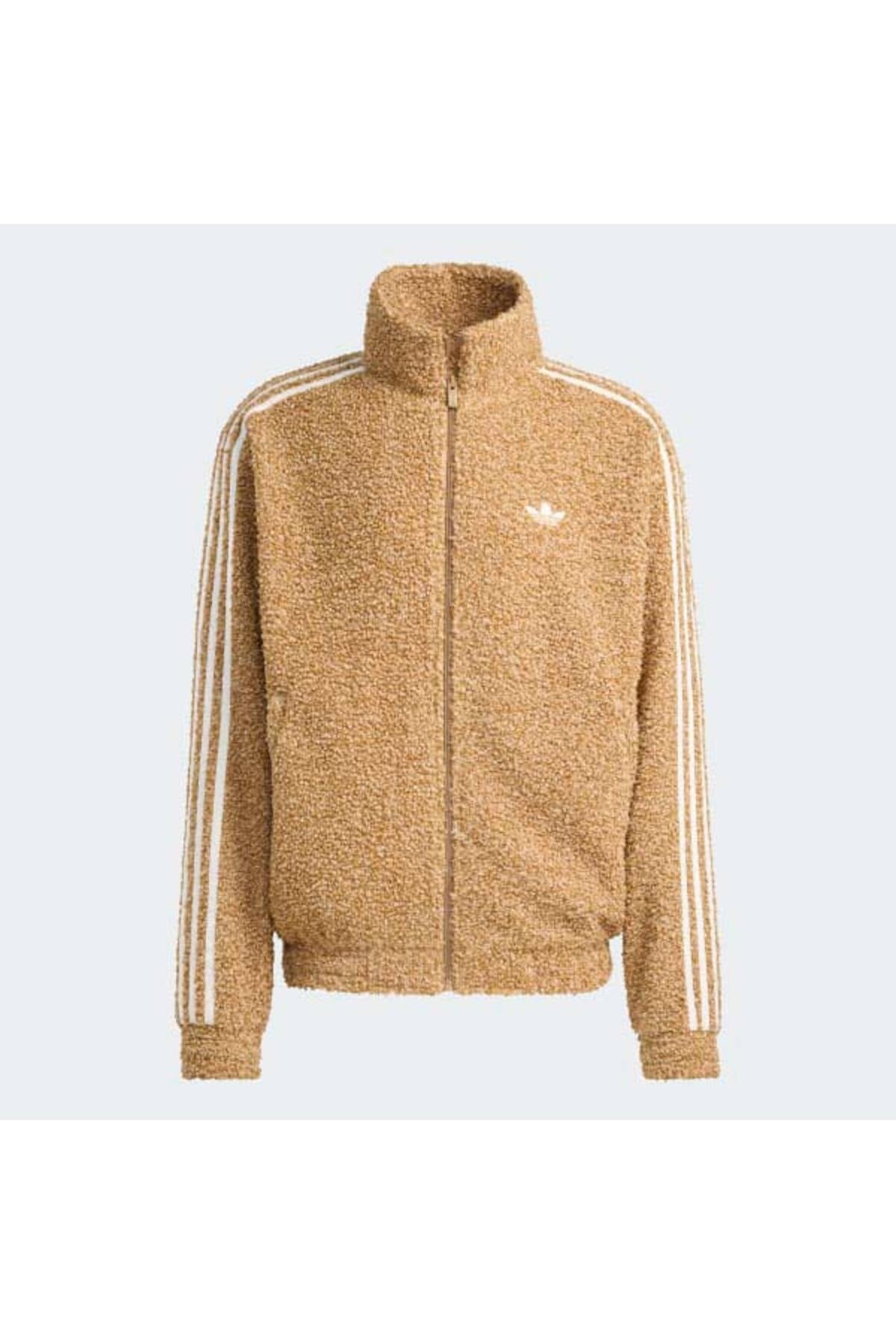 adidas Firebird Boucle Erkek Eşofman Üstü KS5274 - Açık Kahverengi