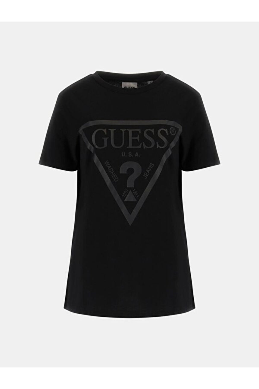 GUESS KADIN ADELE SS CN TEE V2YI07K8HM0 - Siyah