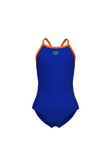 ARENA GIRL'S ARENA SWIMSUIT LIGHT DROP SOLID 005919833 - Mavi/Turuncu