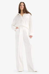 Defacto Kadın Trousers A1138Ax - Ekru