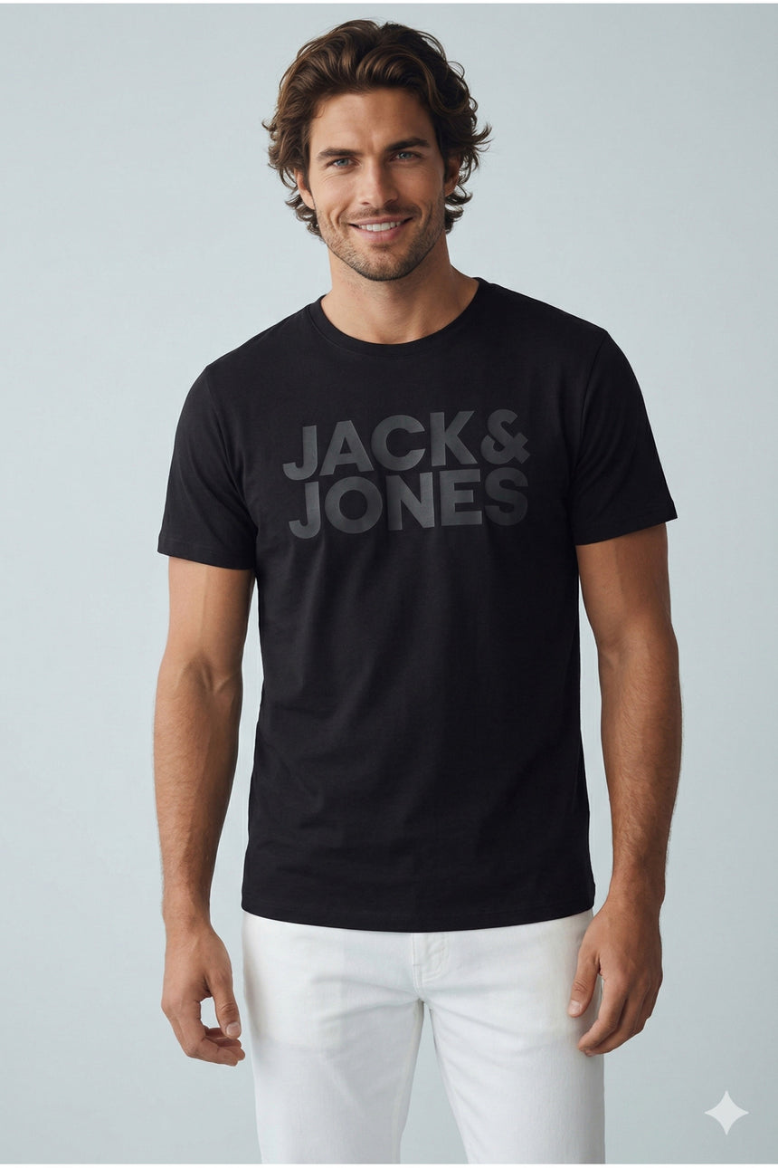 JACK&JONES T-SHIRT 12151955 - Siyah