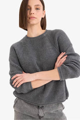 Defacto Kadın Pullover L2567Az - Antrasit