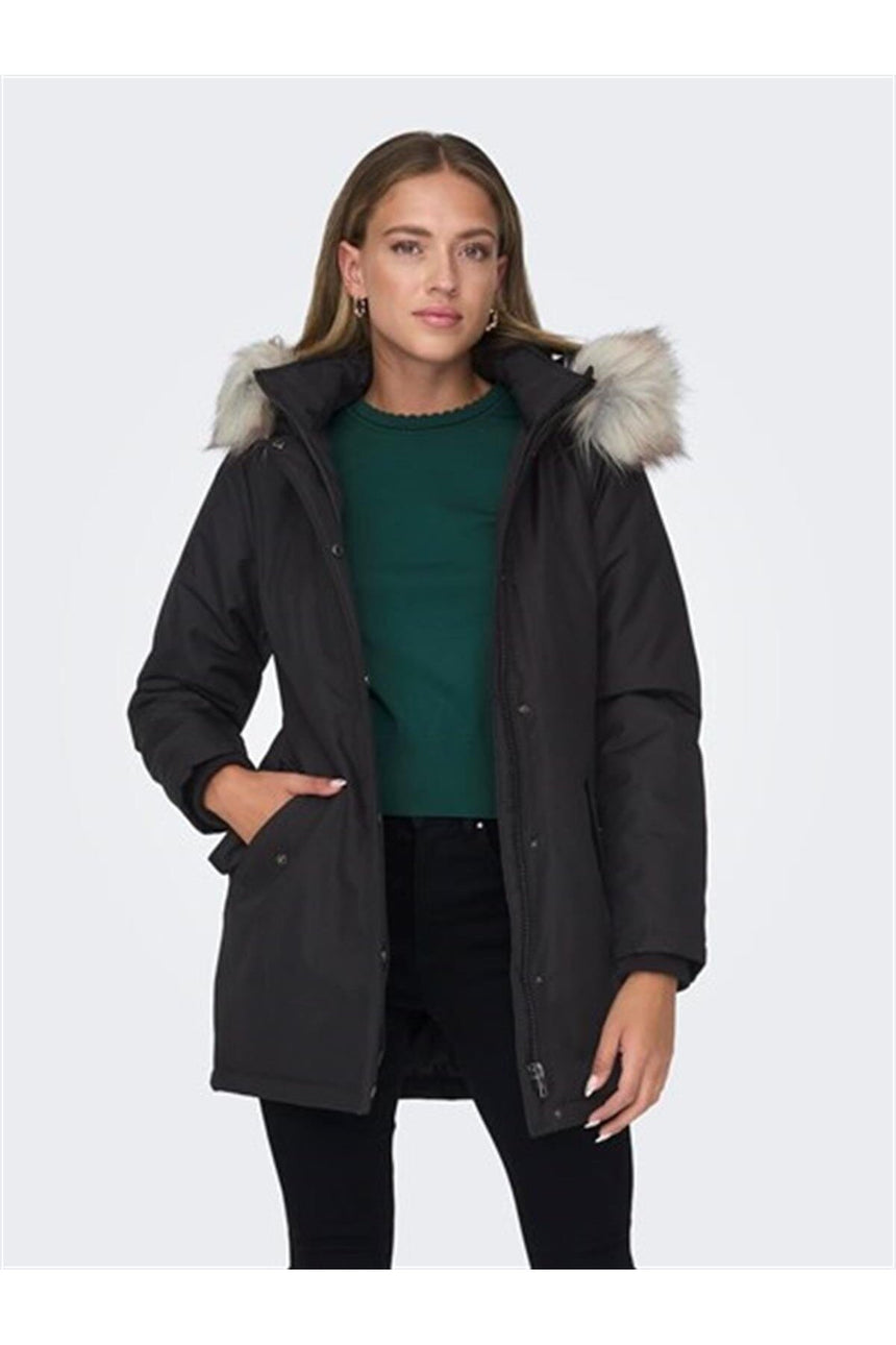ONLY ONLNEWKATY PARKA LIFE OTW 15300633 - Siyah