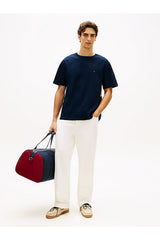 Tommy Hilfiger Erkek FLAG TEE MW0MW42382DCC - Mavi