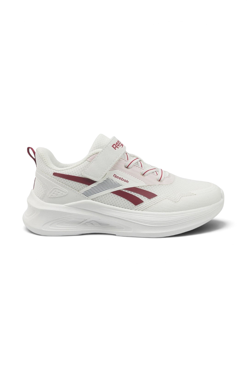 Sporline Reebok Anes Run KDS I beyaz çocuk sneaker, tekstil ve PU malzemeden üretilmiş, cırt cırtlı spor ayakkabı.