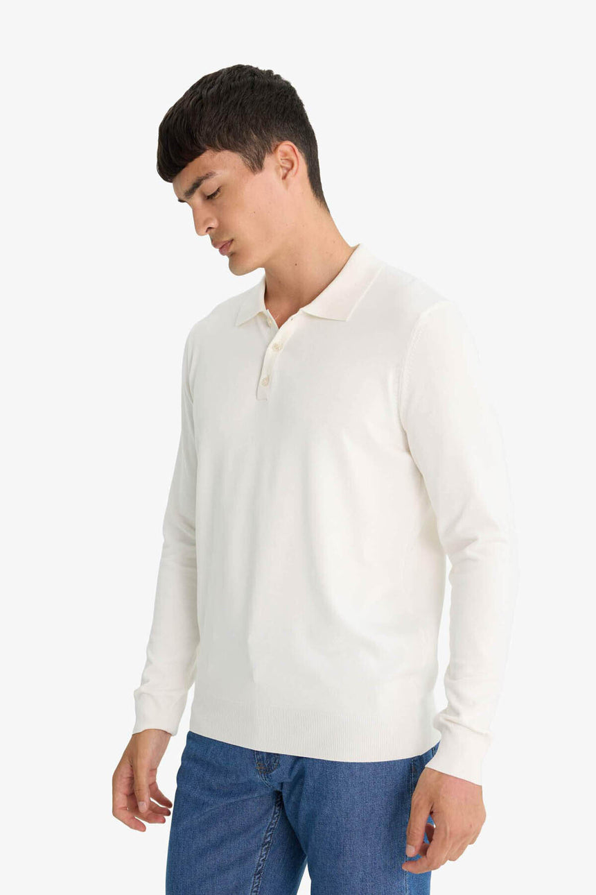 Defacto Erkek Pullover D0454Ax - Ekru