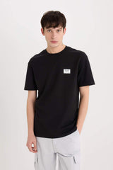 Defacto Erkek T-Shirt D5516Ax - Siyah