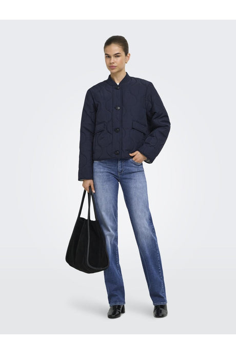 ONLY ONLSALSA QUILTED JACKET CC OTW 15373694 - Koyu Mavi