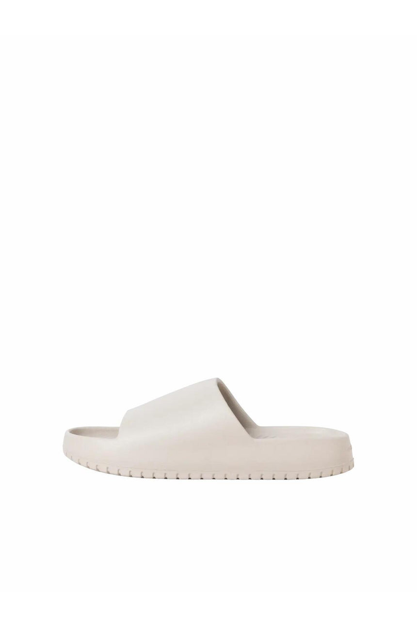 JACK&JONES JFWRIPPLE MOULDED SLIDER LN 12274637 - Bej/ Açık Gri