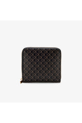 Calvin Klein Kadın EMBLEM AOP SQUARE ZIP AROUND LV04F1089G - Siyah