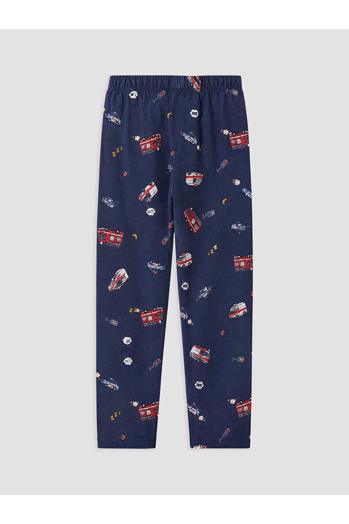 LC Waikiki Erkek Çocuk Penye Pijama Takımı W6C093D1 - Koyu Lacivert