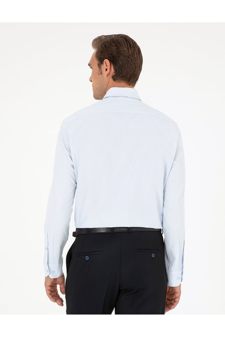 pierre cardin erkek dokuma gömlek 1619823 - AÇIK MAVİ