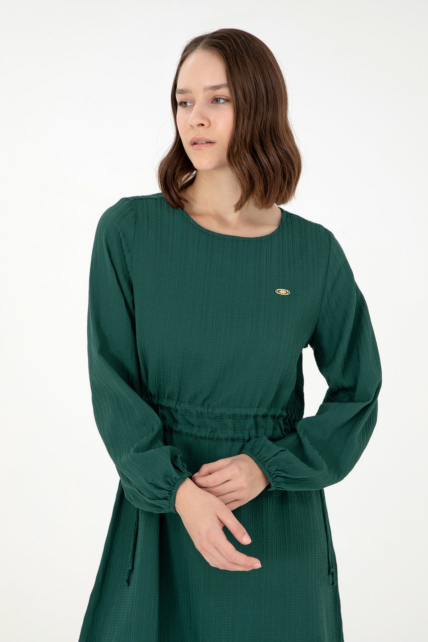 US POLO ASSN BAYAN DOKUMA ELBİSE 1941893 - Koyu Yeşil