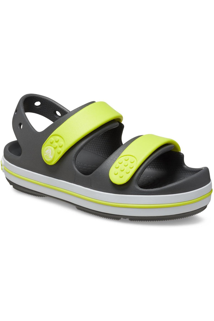 Crocs Kids Crocband Cruiser Sandal K 209423 - Koyu Gri/ Yeşil/ Sarı