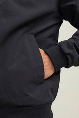 Jack & Jones Rush Erkek Kapüşonlu Bomber Mont 12200208 - Siyah