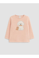 LC Waikiki Kız Çocuk Kadife Pijama Takımı W66171B1 - Pembe