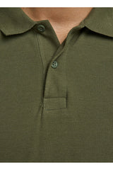 JACK&JONES JJEBASIC POLO SS NOOS 12136516 - Koyu Zeytin Yeşili
