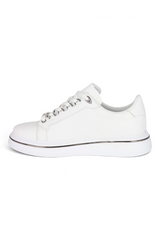 Sporline Pierre Cardin 10231 beyaz erkek sneaker, yan profil görünümü, şık ve modern günlük spor ayakkabı tasarımı.