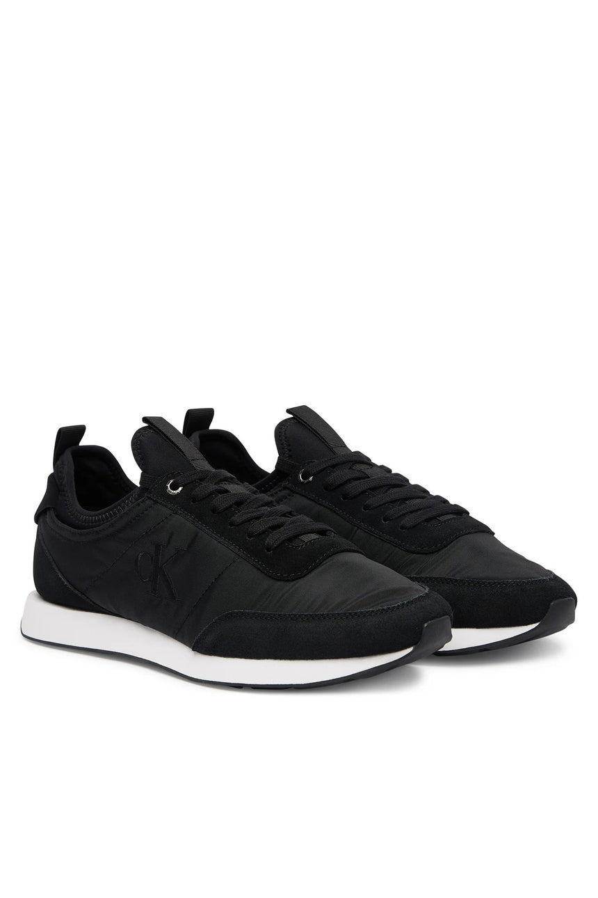 Calvin Klein Erkek RETRO RUNNER SOCK LACEUP MIX YM0YM01414 - Siyah