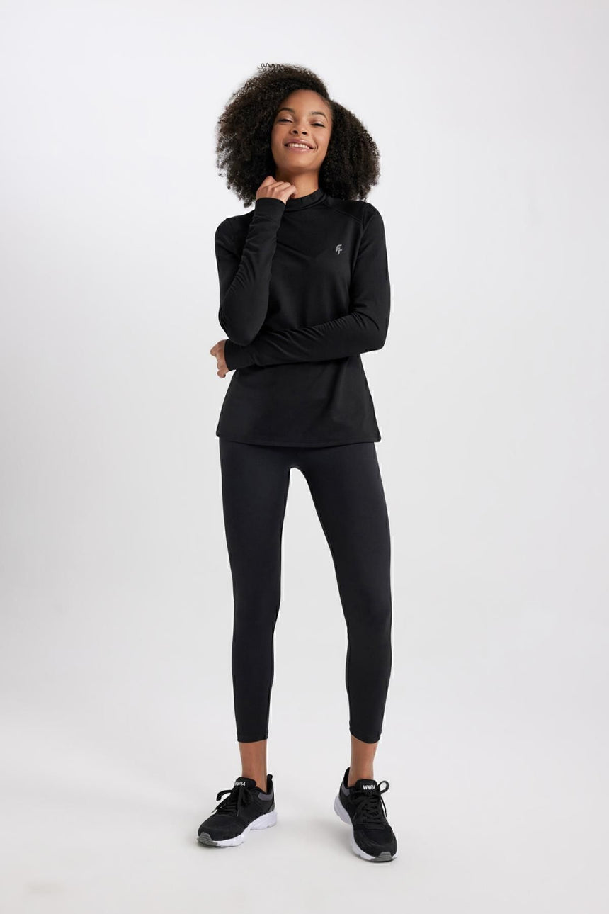 Defacto Kadın Leggings B4147AX - Siyah