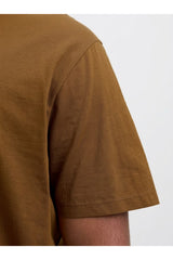 JACK&JONES JJEBRADLEY TEE SS NOOS PLS 12250623 - Kahverengi/ Turuncu