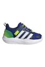 Sporline adidas Lightorama RNR EL I çocuk sneaker, mavi, beyaz ve fosforlu yeşil detaylı, suni deri spor ayakkabı.