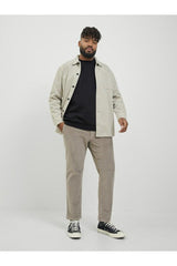 Jack & Jones Plus Bradley Erkek Büyük Beden Sweatshirt 12250594 - Siyah