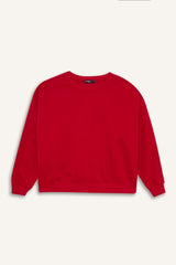 Defacto Kadın Sweat Shirt A4177AX - Kırmızı