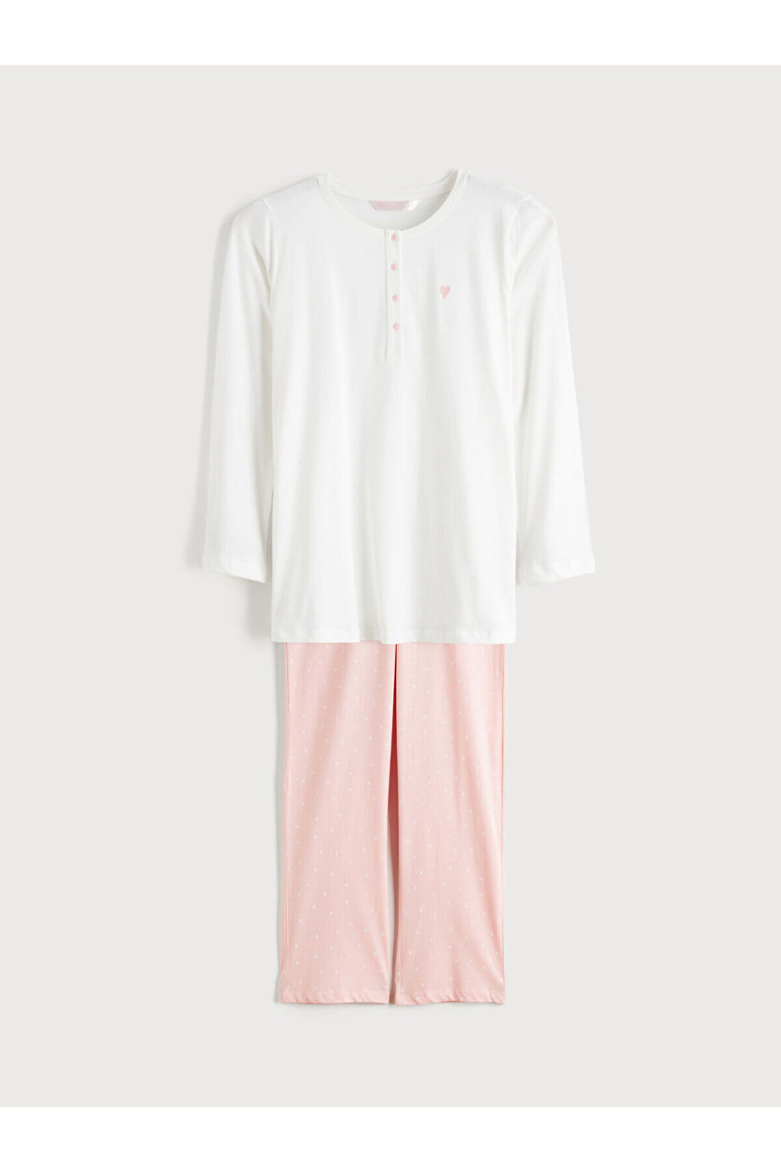 LC Waikiki Kadın Hamile Pijama Takımı W5MK22E8 - Pembe