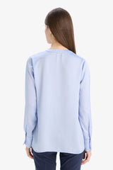 Defacto Kadın Woven Top C3217Ax - Açık Mavi