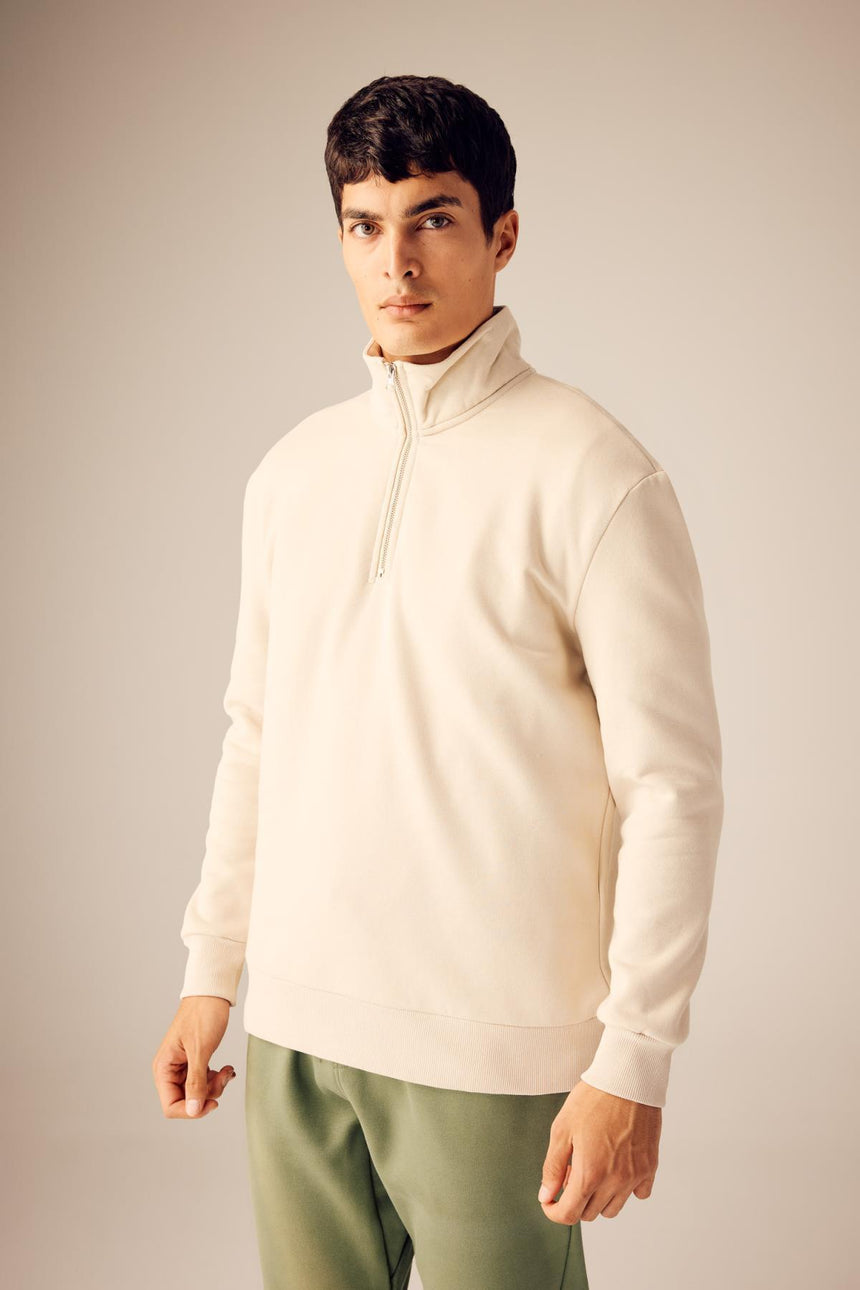 Defacto Erkek Sweat Shirt X7405AZ - Kahverengi / Kum Beji