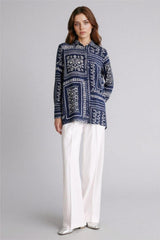 Defacto Kadın Long Sleeve Tunic T0609AZ - Koyu Lacivert