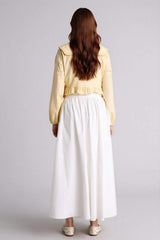 Defacto Kadın Woven Skirt H0060AX - Ekru
