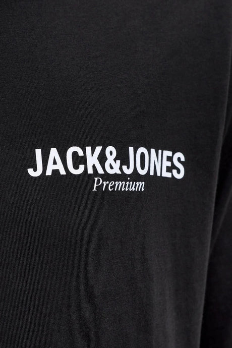 JACK&JONES JPRBLAOSCAR SS TEE FST PLS 12302519 - Siyah