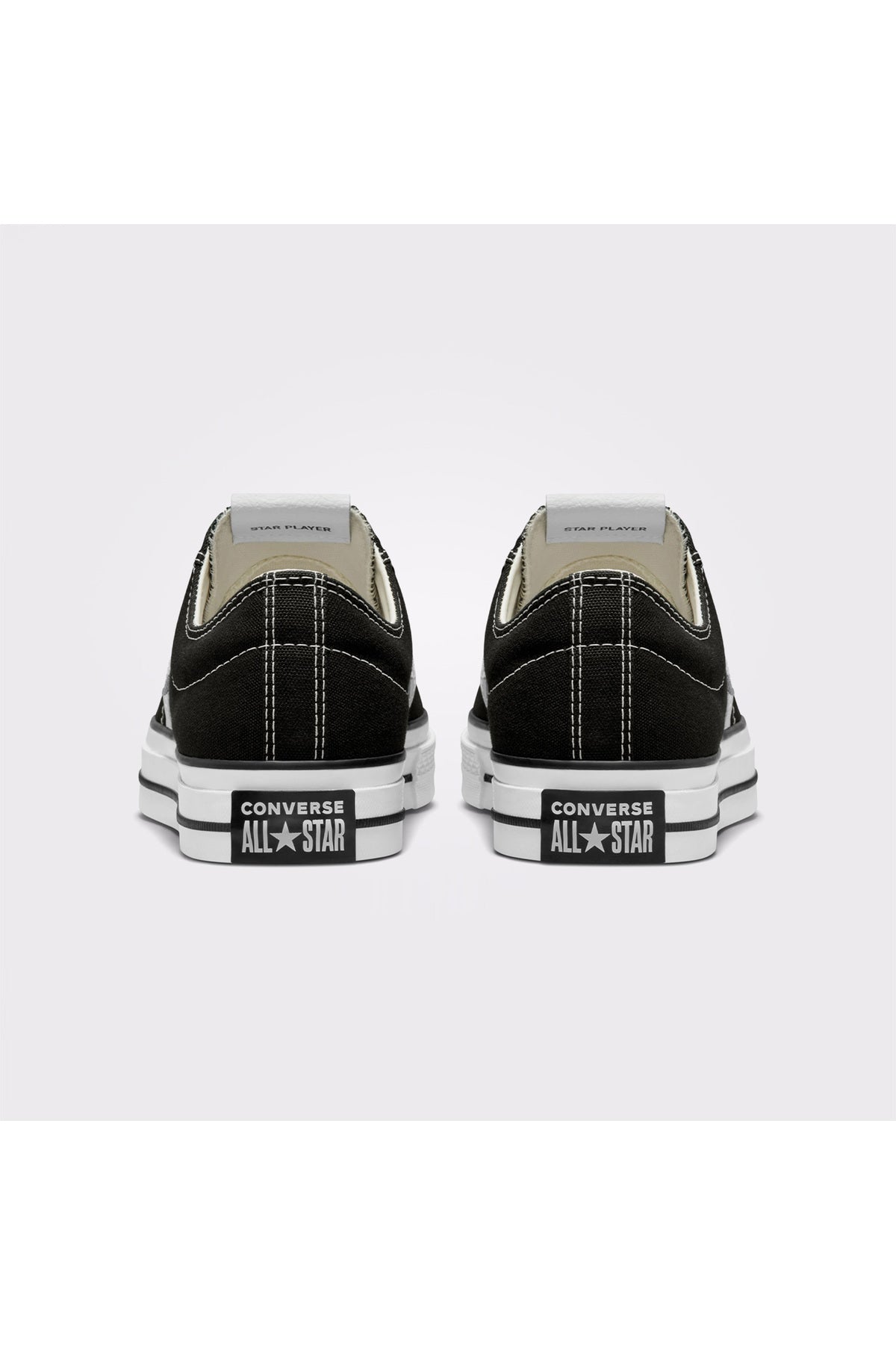 Converse Star Player 76 Premium Canvas Unisex Sneaker A01607C - Siyah / Beyaz