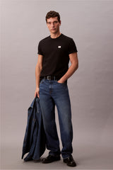 Calvin Klein Erkek SS CLASSIC 30S HERITAGE LBL TEE LV04RC272G - Siyah