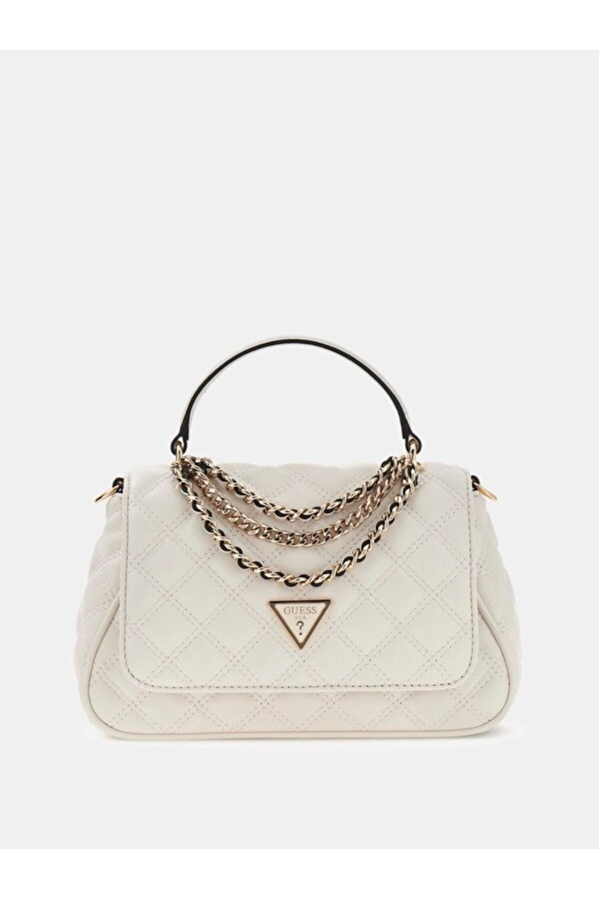 GUESS KADIN GIULLY II TOP HANDLE HWQG9673190 - Kırık Beyaz/ Ekru