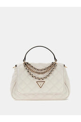 GUESS KADIN GIULLY II TOP HANDLE HWQG9673190 - Kırık Beyaz/ Ekru