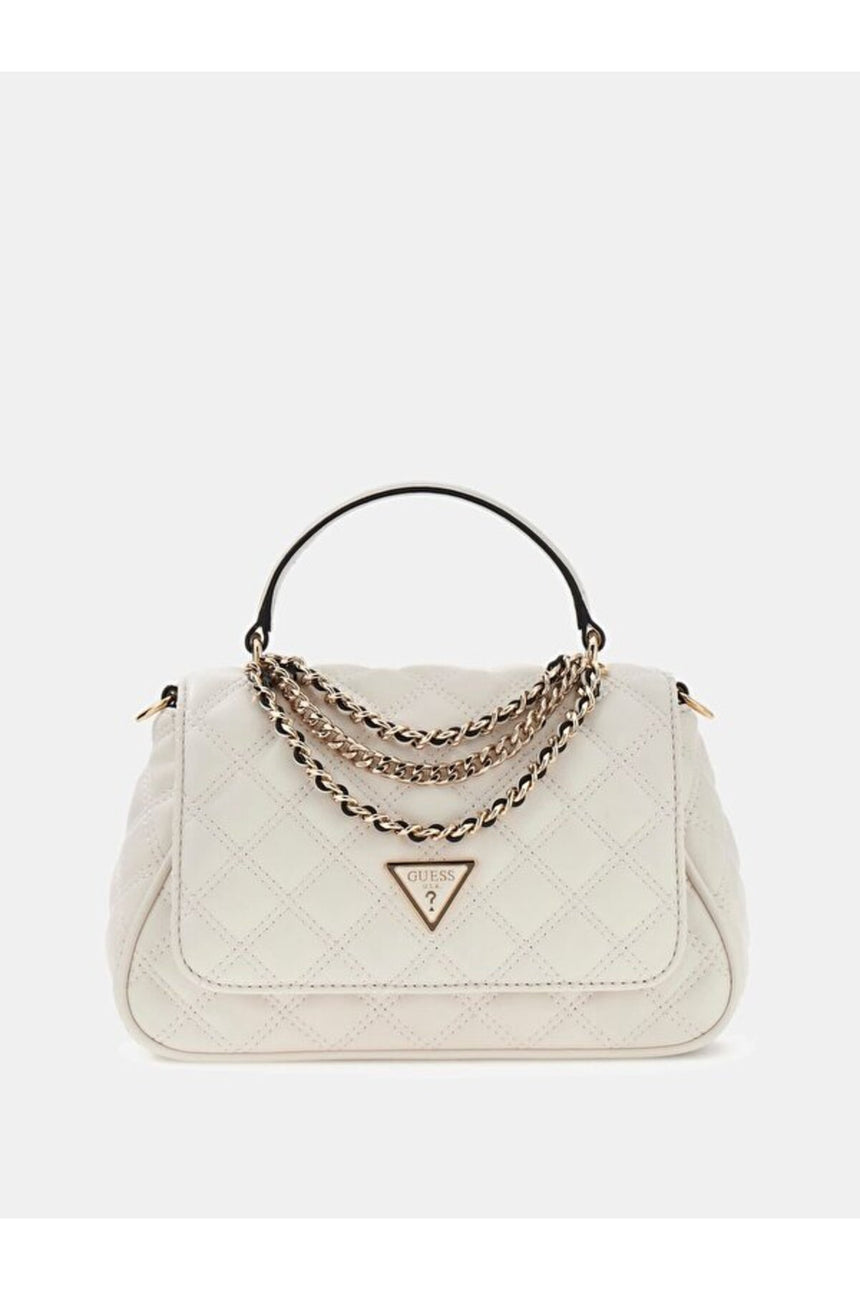 GUESS KADIN GIULLY II TOP HANDLE HWQG9673190 - Kırık Beyaz/ Ekru