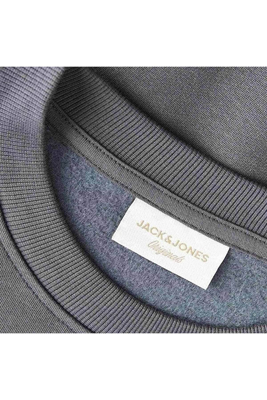 JACK&JONES JORLOGO SWEAT CREW NECK TR SS25 12290659 - Siyah/GRi