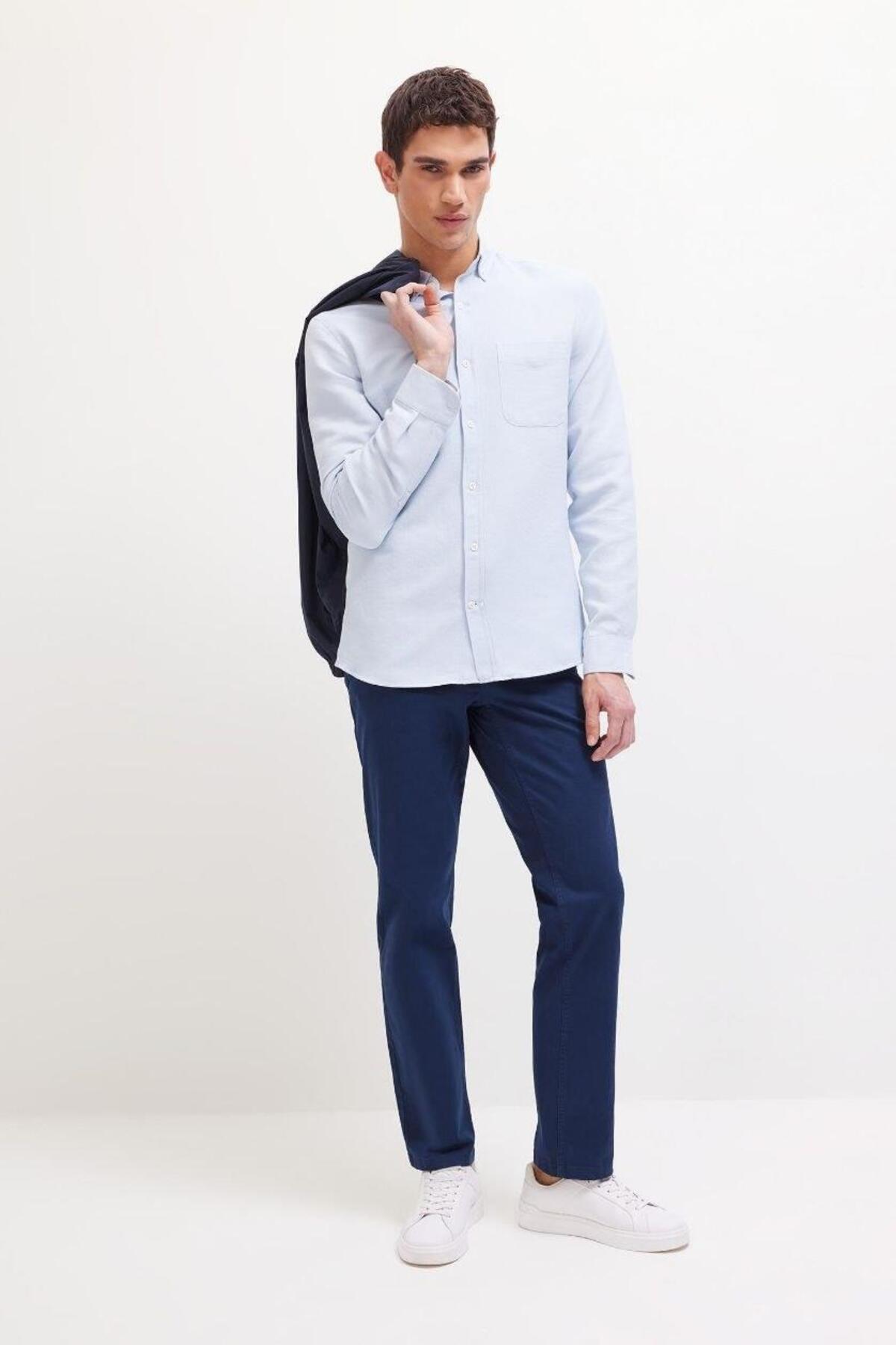 Defacto Erkek Woven Bottom D7349AX - Koyu Lacivert