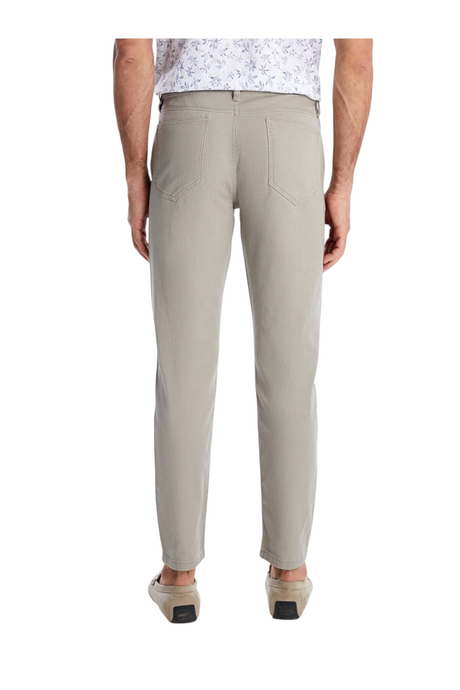 Sporline LC Waikiki erkek açık kahve slim fit pamuklu pantolon, arka görünüm