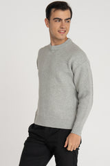 JACK&JONES JORVESTERBRO SWEAT QUARTER ZIP HN NOOS 12268183 - Açık Gri