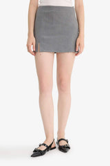 Defacto Kadın Woven Skirt D5112AX - Gri