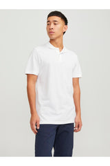 JACK&JONES JJEBASIC POLO SS NOOS 12136516 - Beyaz