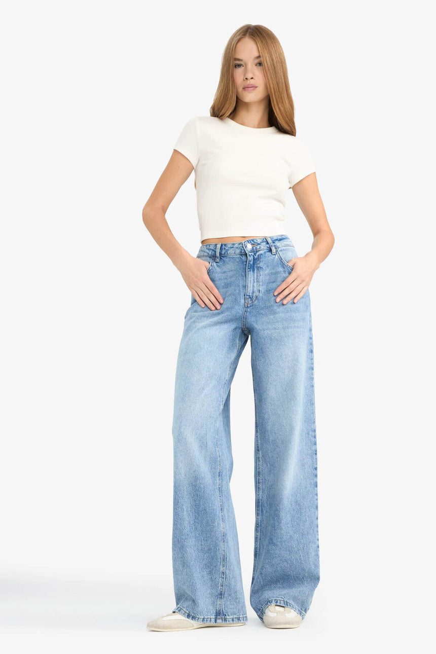 Defacto Kadın Trousers G2208AX - Açık Mavi